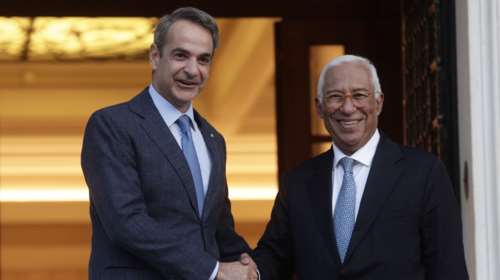 Συνάντηση Μητσοτάκη με τον πρόεδρο του Ευρωπαϊκού Συμβουλίου Αντόνιο Κόστα