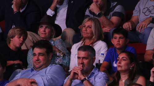 Η Μαρέβα Γκραμπόφσκι βλέπει μπάσκετ: Παρακολούθησε την πρόκριση της Εθνικής στους Ολυμπιακούς [εικόνες]