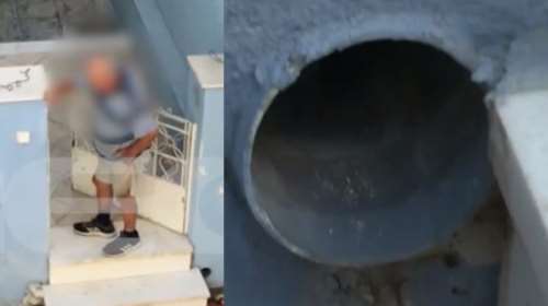 Αδιανόητη φρίκη στη Νέα Φιλαδέλφεια: Βίντεο ντοκουμέντο - Ηλικιωμένος έφραξε σωλήνα και έπνιξε δύο γατάκια