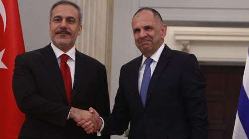 Ολοκληρώθηκε η συνάντηση Γεραπετρίτη-Φιντάν στο ΥΠΕΞ - Πάνω από δύο ώρες οι συνομιλίες