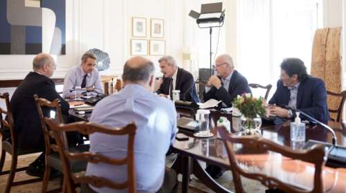 Συνάντηση Μητσοτάκη με την Ένωση Ιδιοκτητών Ημερήσιων Εφημερίδων [Εικόνες]
