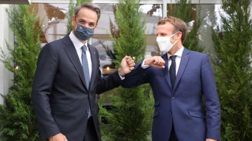 Τηλεφώνημα Μητσοτάκη - Μακρόν για Τουρκία, πανδημία, αλλά και την επέτειο της 25ης Μαρτίου