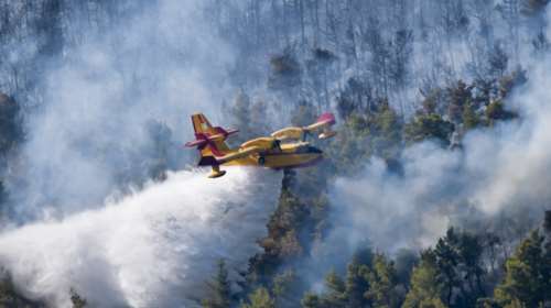 Φωτιά στην Εύβοια: Πυρκαγιά τα ξημερώματα ανάμεσα στο Μετόχι και τον Αετό Καρύστου