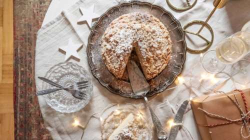 Η απόλυτη βασιλόπιτα-κέικ αμυγδάλου - Αφράτη και ανάλαφρη, πανεύκολη, χωρίς μίξερ