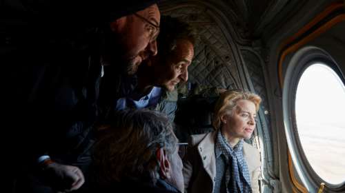 Βίντεο: Η αυτοψία από αέρος των προέδρων της ΕΕ στα ελληνοτουρκικά σύνορα