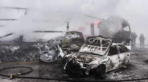 Τραγωδία στην Εγνατία Οδό: &quot;Δεν έβλεπα από την ομίχλη&quot; λέει ο Ουκρανός οδηγός - Απανθρακώθηκε το ζευγάρι των ηλικιωμένων