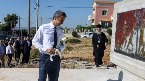 Στο Μάτι ο πρωθυπουργός Κυριάκος Μητσοτάκης