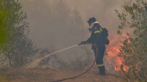 Πυρκαγιά σε χορτολιβαδική έκταση στην Κεφαλονιά