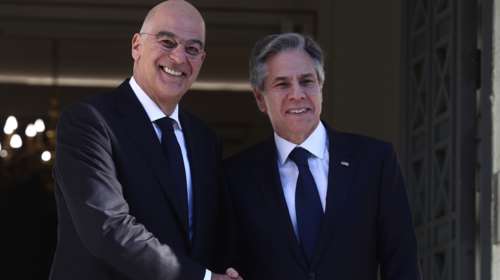 Σε θερμό κλίμα η συνάντηση Δένδια με Μπλίνκεν - &quot;Νίκο, φίλε μου&quot;