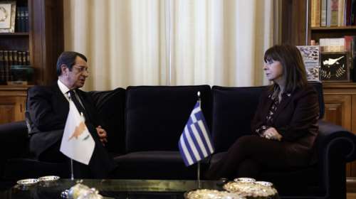 Συνάντηση Σακελλαροπούλου - Αναστασιάδη: "Μετά από 10 χρόνια τερματίζεται η παρουσία μου στη διακυβέρνηση της χώρας"