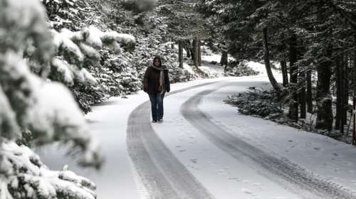 Χιονίζει στην Πάρνηθα, κάτω από το μηδέν η θερμοκρασία - Μέχρι πότε θα &quot;ξυρίζει&quot; το κρύο, ο καιρός τις επόμενες ημέρες