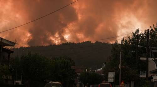 Παραδομένη στις φωτιές η Εύβοια: Oι φλόγες έκρυψαν το φως του ήλιου - Εκκενώθηκαν Πευκί, Βουλίκι και Αρτεμίσιο