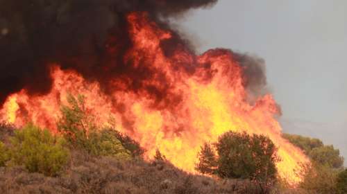 Μεγάλη φωτιά στην Κερατέα: Εκκενώνονται οικισμοί - Απεγκλωβίστηκε ηλικιωμένη [Εικόνες - Βίντεο]