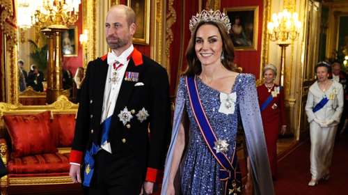 Με σπάνια τιάρα η Κέιτ Μίντλετον: Απαστράπτουσα στο γιορτινό δείπνο προς τιμήν του Γερμανού προέδρου