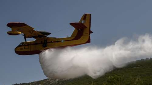 Φωτιά στην Αρχαία Ολυμπία: Σηκώθηκαν πέντε αεροσκάφη και δύο ελικόπτερα