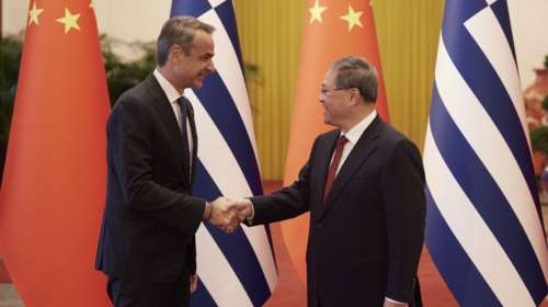 Συνάντηση Μητσοτάκη με τον Κινέζο πρωθυπουργό στο Πεκίνο [εικόνες]