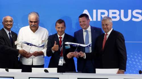 Airbus: Ιστορική συμφωνία - Παραγγελία-ρεκόρ 500 αεροσκαφών από την ινδική εταιρεία IndiGo