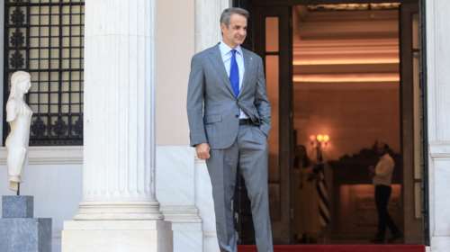 Συγχαρητήρια του Κυριάκου Μητσοτάκη στον Μίλτο Τεντόγλου και την Αντιγόνη Ντρισμπιώτη