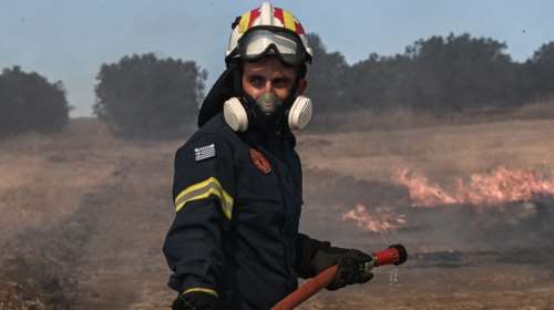 Εύβοια: Πυρκαγιά σε δασική έκταση στα Στύρα - Ισχυροί άνεμοι στην περιοχή