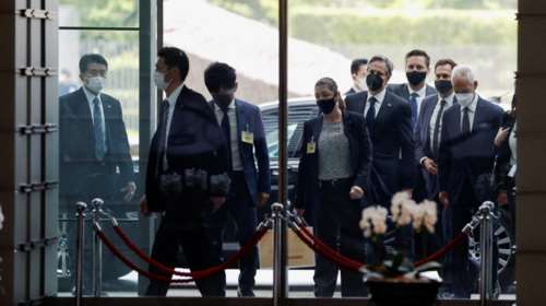 Ιαπωνία: Ο ΥΠΕΞ των ΗΠΑ  Άντονι Μπλίνκεν αποτίνει φόρο τιμής στον Σίνζο Άμπε