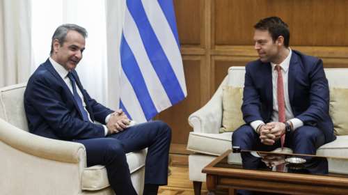 Συνάντηση μιας ώρας Μητσοτάκη - Κασσελάκη στη Βουλή - Ο διάλογος μπροστά στις κάμερες [εικόνες - βίντεο]