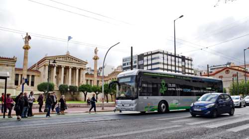 Εγκαίνια για το ηλεκτροκίνητο λεωφορείο - Πρώτο δρομολόγιο στην Αθήνα [Εικόνες]