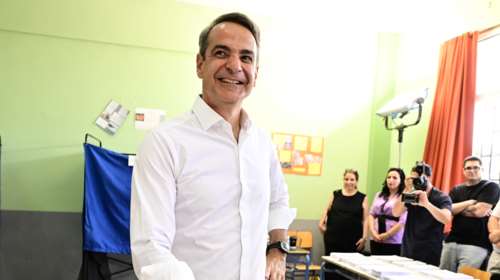 Στην Κηφισιά ψήφισε ο Κυριάκος Μητσοτάκης - &quot;Ψηφίζουμε για να έχει η χώρα μια αποτελεσματική κυβέρνηση&quot;
