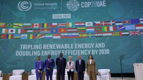 COP28: Δέσμευση 117 χωρών για τριπλασιασμό της παγκόσμιας παραγωγής ανανεώσιμων πηγών ενέργειας έως το 2030