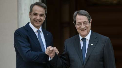 Συνάντηση Μητσοτάκη - Αναστασιάδη: Συντονισμός δράσεων απέναντι στην τουρκική προκλητικότητα