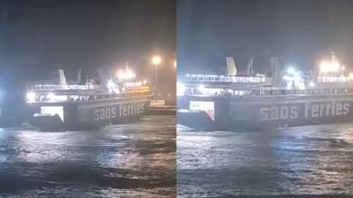 Ρόδος: Πλοίο έδωσε μάχη για να βγει από το λιμάνι λόγω της κακοκαιρίας [βίντεο]