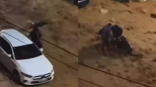 Δραματική διάσωση γυναίκας στην Άνω Γλυφάδα: Την τράβηξαν τελευταία στιγμή από τα ορμητικά νερά [βίντεο]