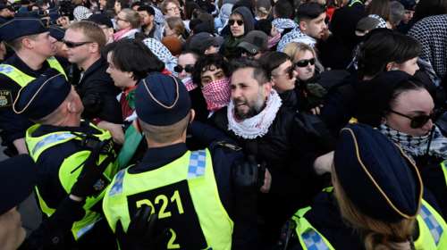 Eurovision 2024: Ένταση έξω από τον χώρο διοργάνωσης του διαγωνισμού -Παλαιστινιακές σημαίες και συνθήματα