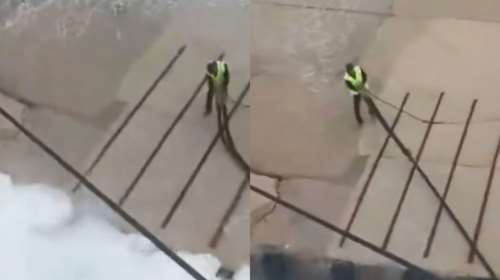 Η "μάχη" του Blue Star Chios με τα κύματα κατά την προσέγγιση στο λιμάνι της Καρπάθου [βίντεο]