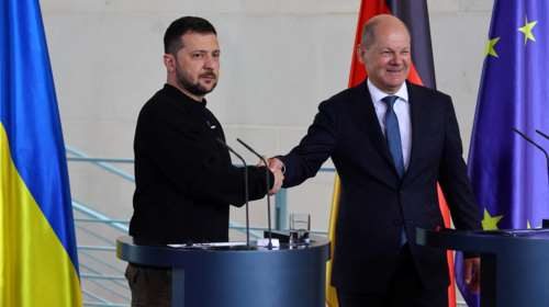 Βερολίνο: &quot;Συμμαχία μαχητικών αεροσκαφών&quot; ζήτησε ο Ζελένσκι - &quot;Θα σας στηρίζουμε για όσο χρειάζεται&quot; δήλωσε ο Σολτς