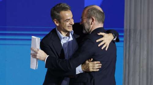 Βέμπερ σε Μητσοτάκη: Πάντα στεκόσουν απέναντι στον Ερντογάν για να προστατεύσεις τα σύνορα της Ευρώπης