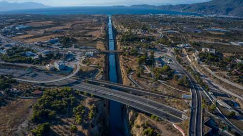 Κόρινθος: Έκλεισε η Διώρυγα του Ισθμού για την επανεκκίνηση των εργασιών αποκατάστασης