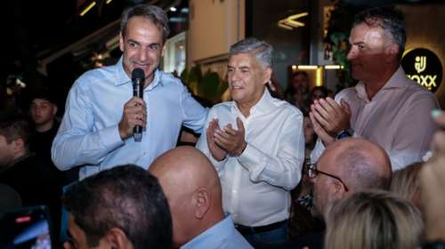 Μητσοτάκης από Λάρισα: &quot;Είμαστε εδώ για να στηρίξουμε τον Κώστα Αγοραστό&quot;