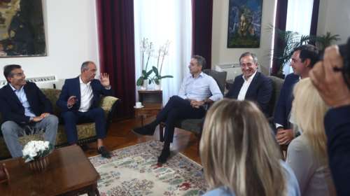 Ο Μητσοτάκης στη Θεσσαλονίκη: Σε εξέλιξη οι συναντήσεις με παραγωγικούς και επιστημονικούς φορείς ενόψει ΔΕΘ