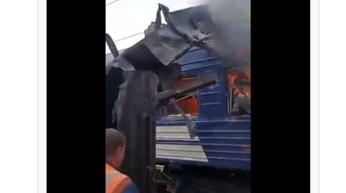 Ουκρανία: Ρωσικό πλήγμα σε επιβατική αμαξοστοιχία - Τουλάχιστον 30 τραυματίες [βίντεο]