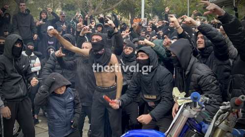 Θεσσαλονίκη: Συνθήματα και καπονογόνα στα γυρίσματα του βίντεο κλιπ του τράπερ Ricta [Βίντεο]