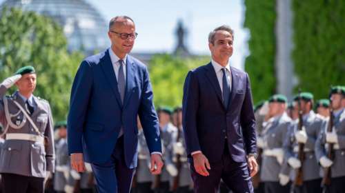 Τηλεφωνική επικοινωνία Μητσοτάκη με τον καγκελάριο της Γερμανίας Φρίντριχ Μερτς