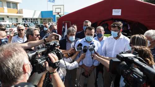 Σεισμός στην Κρήτη: Κλιμάκιο του ΣΥΡΙΖΑ με Νίκο Παππά και Κώστα Ζαχαριάδη στο Αρκαλοχώρι