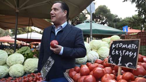 Σε λαϊκή πάλι ο Άδωνις Γεωργιάδης: Καλύτερες οι τιμές από πέρυσι, κόντρα στον πληθωρισμό [εικόνες - βίντεο]