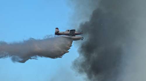 Φωτιά στην Αμοργό: Στις φλόγες δασική έκταση - Σηκώθηκαν τρία αεροπλάνα
