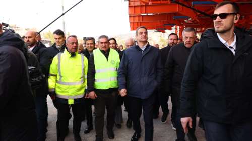Στη Θεσσαλονίκη ο Μητσοτάκης: Επισκέφθηκε τα εργοτάξια στο νέο Παιδιατρικό Νοσοκομείο και το Flyover [εικόνες]