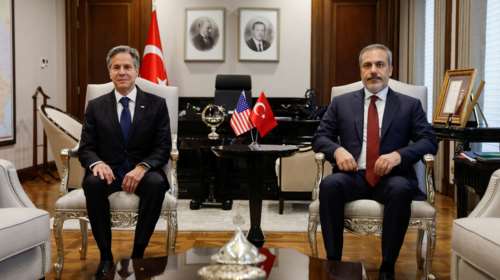 Στην Άγκυρα ο Μπλίνκεν: Συνάντηση με Φιντάν για τον πόλεμο στη Γάζα - Ο Ερντογάν του γυρνάει την πλάτη