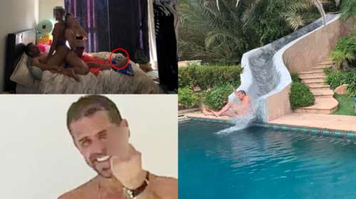 Σάλος με νέο ντροπιαστικό βίντεο του Χάντερ Μπάιντεν: Κάνει γυμνός νεροτσουλήθρα και ποζάρει με ιερόδουλες [εικόνες - βίντεο]