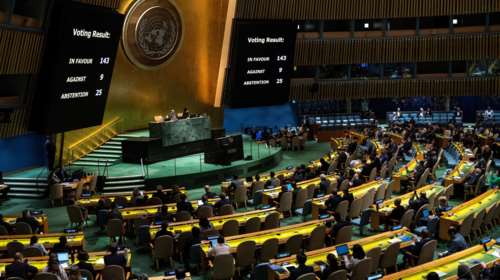 ΟΗΕ: Απόφαση με συντριπτική πλειοψηφία για λύση δύο κρατών ανάμεσα σε Ισραήλ και Παλαιστίνη - Υπερψήφισε η Ελλάδα