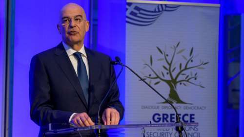 Την επίσημη εκστρατεία για την ελληνική υποψηφιότητα στο Συμβούλιο Ασφαλείας του ΟΗΕ εγκαινίασε ο Νίκος Δένδιας