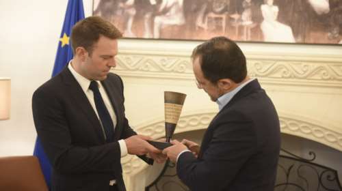 Συνάντηση Κασσελάκη - Χριστοδουλίδη: Θα στηρίξουμε την ενσωμάτωση του Κυπριακού στις ευρωτουρκικές και ελληνοτουρκικές σχέσεις